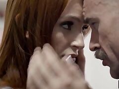 Big Dick Dad Fucks His Son`s Redhead Girlfriend 