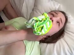 Brother and sister making porn at home